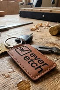 Faux Leather Keyring