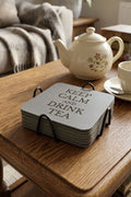 Faux Leather coaster set