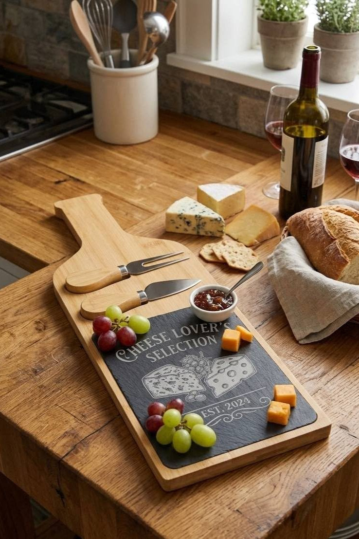 Bottle shaped Cheese & Charcuterie Board