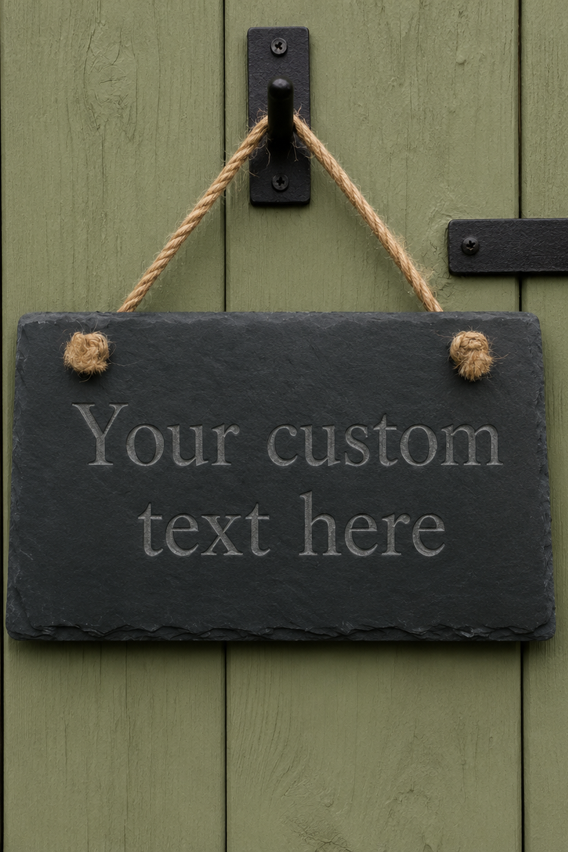 Hanging Slate Plaque