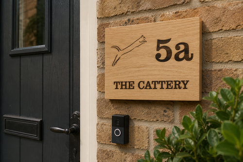 Custom Oak Wall Plaque