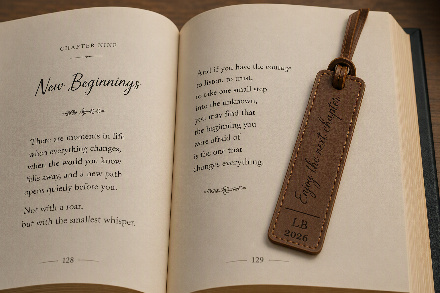 Leather Bookmark